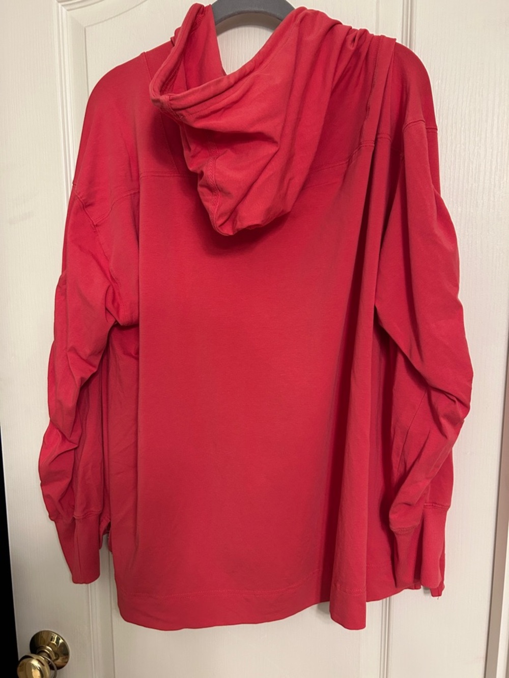 Free Movement Red Women's Hooded Long-Sleeve Top - Picture 4 of 5